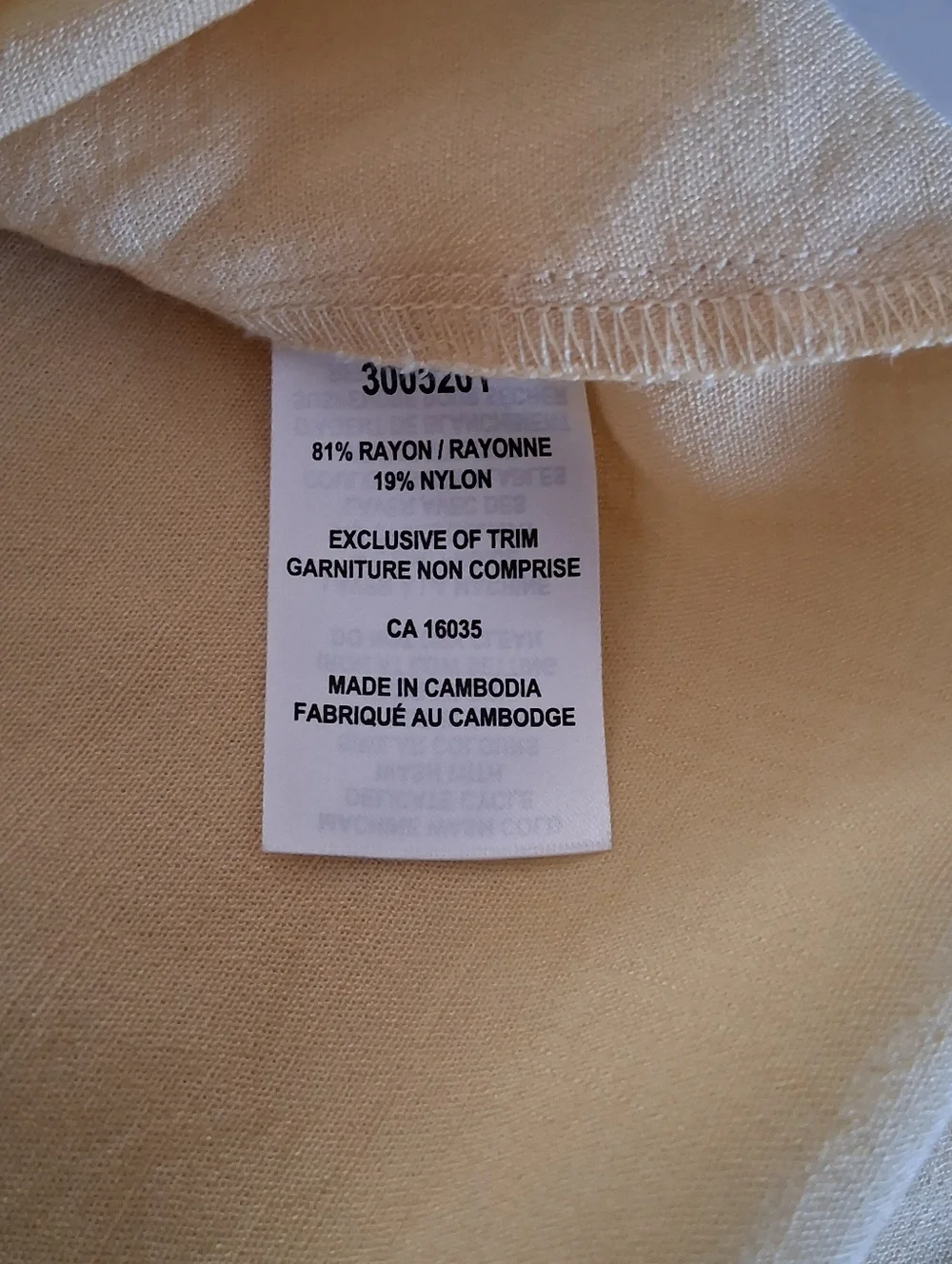RACHEL Rachel Roy/ Light Yellow Rayon Blend/ Capped Sleeve Top/ Size US M - Picture 7 of 10